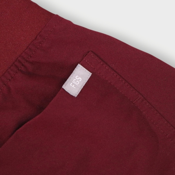 FIGS Zamora Jogger Scrub Pants Burgundy Red Technical Collection Size XX-SMALL - Picture 9 of 9